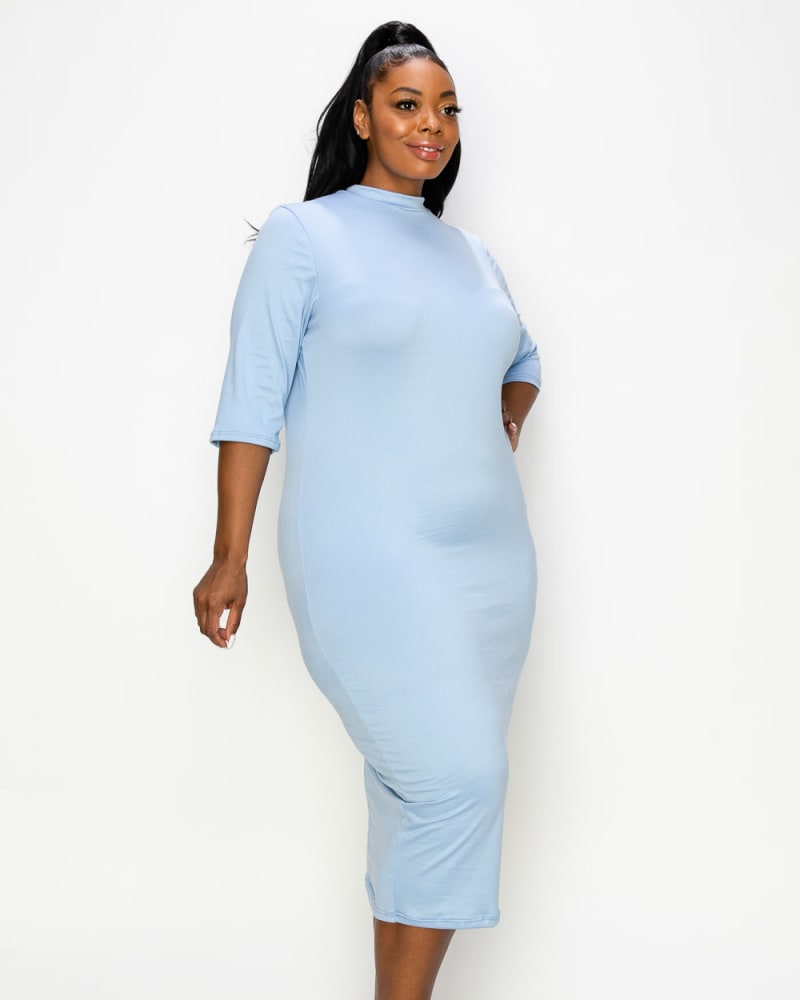 Plus bodycon midi best sale dress